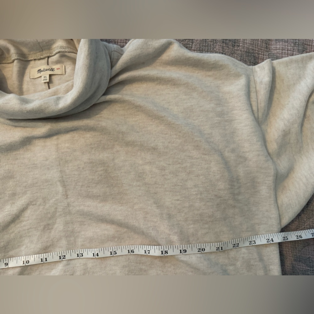 Madewell Brushed Jersey Funnelneck Sweater - Picture 4 of 5